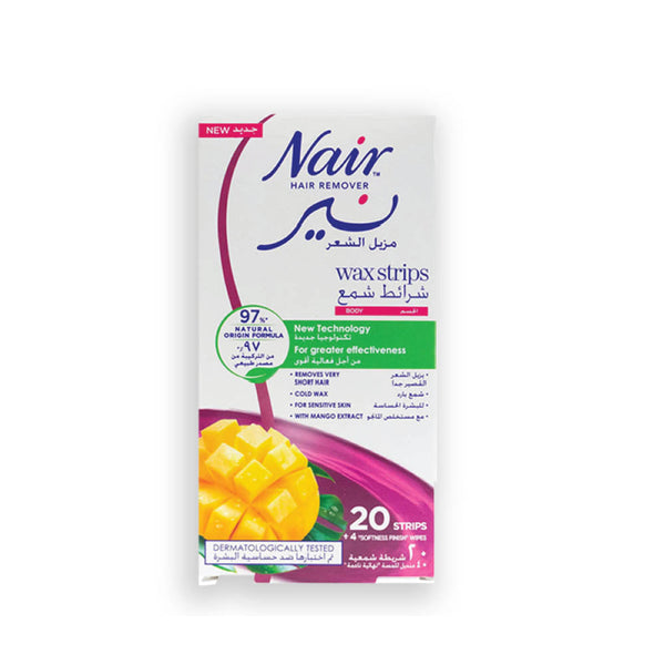 NAIR Body Wax Strips Mango 20S