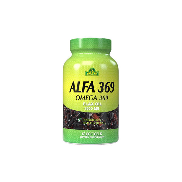 ALFA VITAMINS Alfa 369 Flax Oil 1000Mg - 60 Softgels