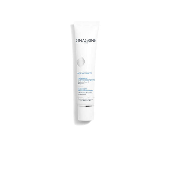 ONAGRINE Aqua Cocoon CrŠme Riche Hydra-Ressourcante 40ML tube for dry skin moisture and revitalization.