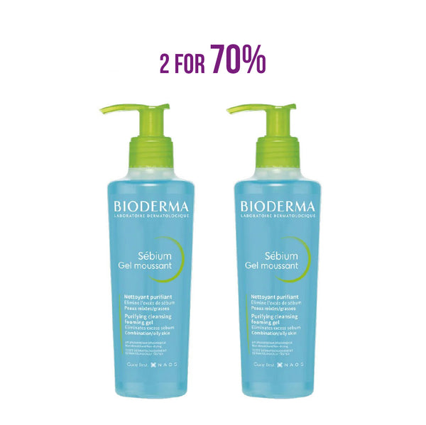 BIODERMA Sebium Gel Moussant 200ml  DUO 70%