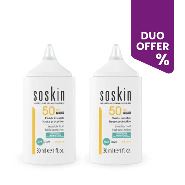 SOSKIN Invisible Fluid SPF50 Pocket DUO