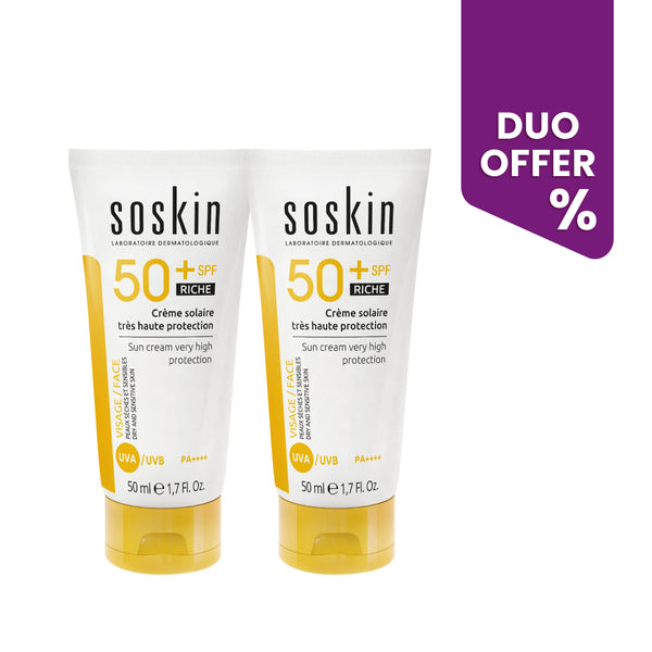 Soskin Sun Cream Spf50+ Rich DUO