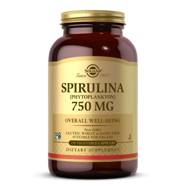 SOLGAR Spirulina 750Mg 80 Vegetables Caps