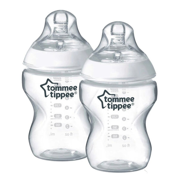 TOMMEE TIPPEE Closer To Nature Feeding Bottle 0M+ -Pack of 2 260ML