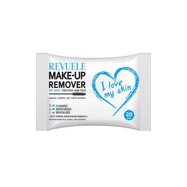 REVUELE  Wet wipes Make up Remover  Thermal Water