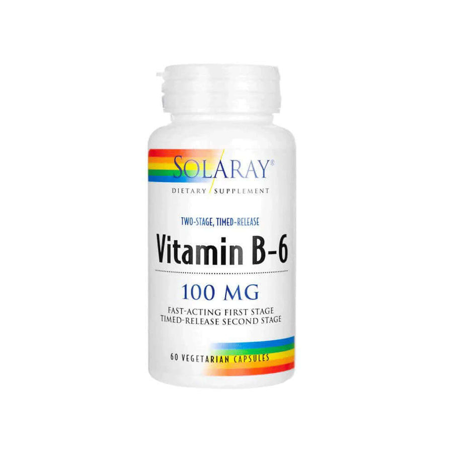 SOLARAY Two-Staged, Time-Released Vitamin B-6 100mg