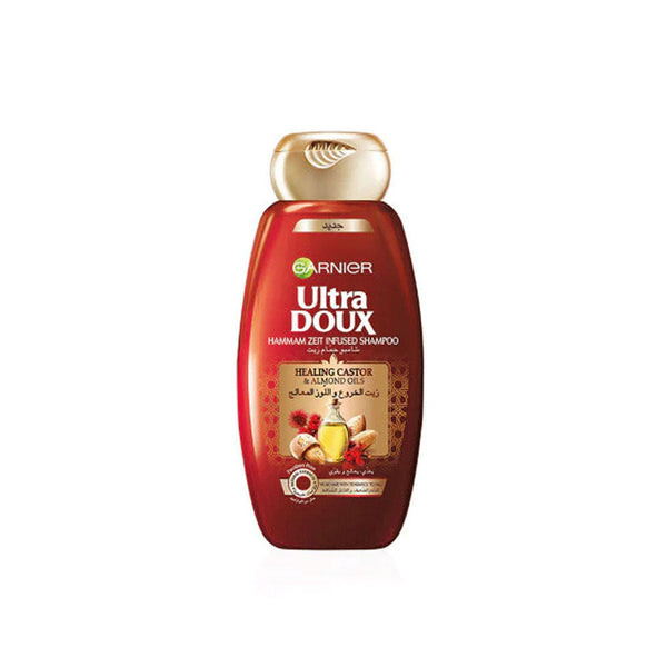 ULTRA DOUX Castor and Almond Oil Hammam Zeit infused Shampoo 400 ML