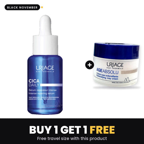 URIAGE Bariederm Cica Daily Serum Reparateur Intense 30ml – Black November: Buy 1 Get 1, free travel size
