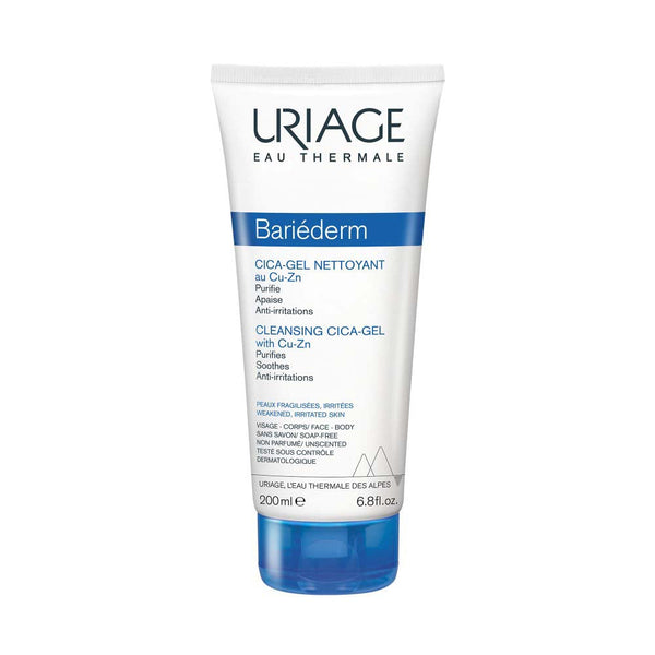 URIAGE Bariederm Cica Gel Nettoyant Au Cu-Zn 200ml