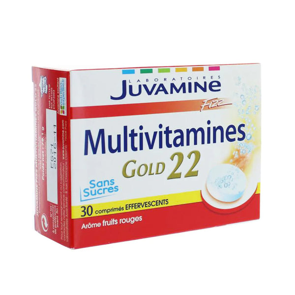 JUVAMINE Multivitamines Gold 22 30 Effervescent Tablets