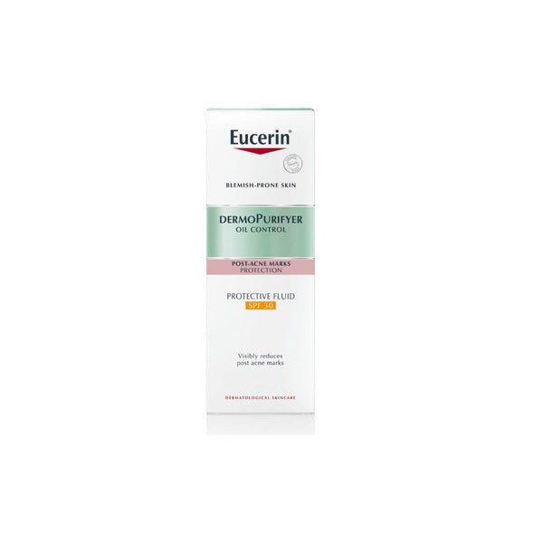 EUCERIN Dermopurifyer Protective Fluid With Spf 30, Post - Acne Marks Reduction, 50ml