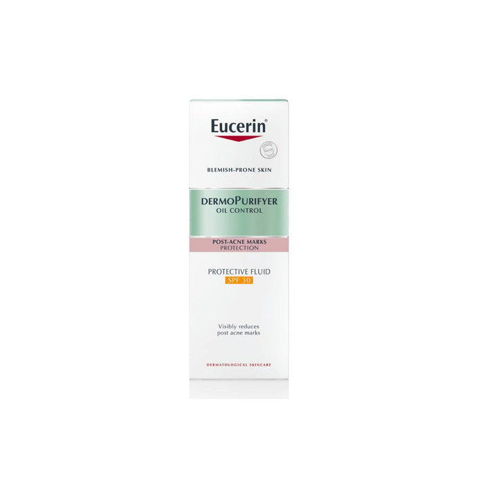 EUCERIN Dermopurifyer Protective Fluid With Spf 30, Post - Acne Marks Reduction, 50ml