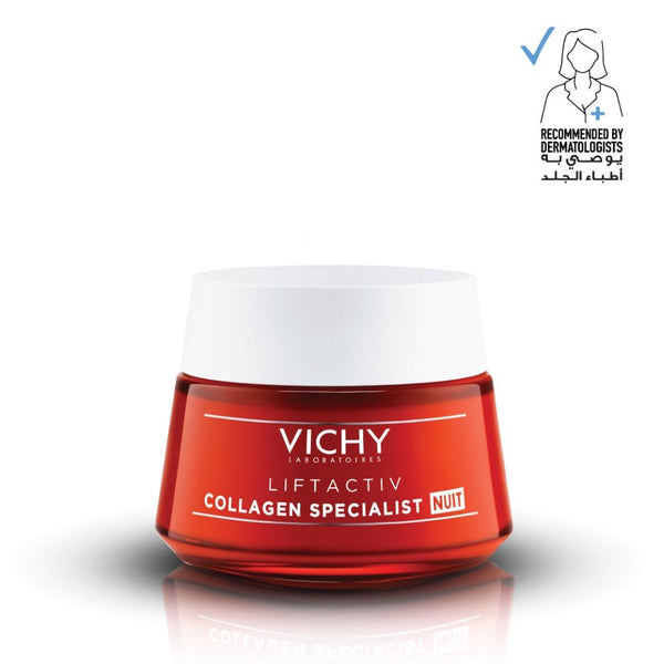 VICHY Liftactiv Collagen Specialist Night Cream Anti Aging Face Moisturizer 50ml