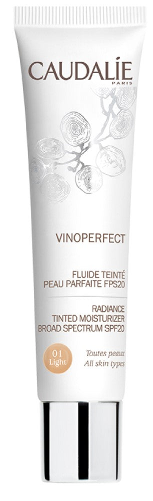 CAUDALIE Vinoperfect Radiance Tinted Moisturizer Broad Spectrum Spf20 - Light 40ml