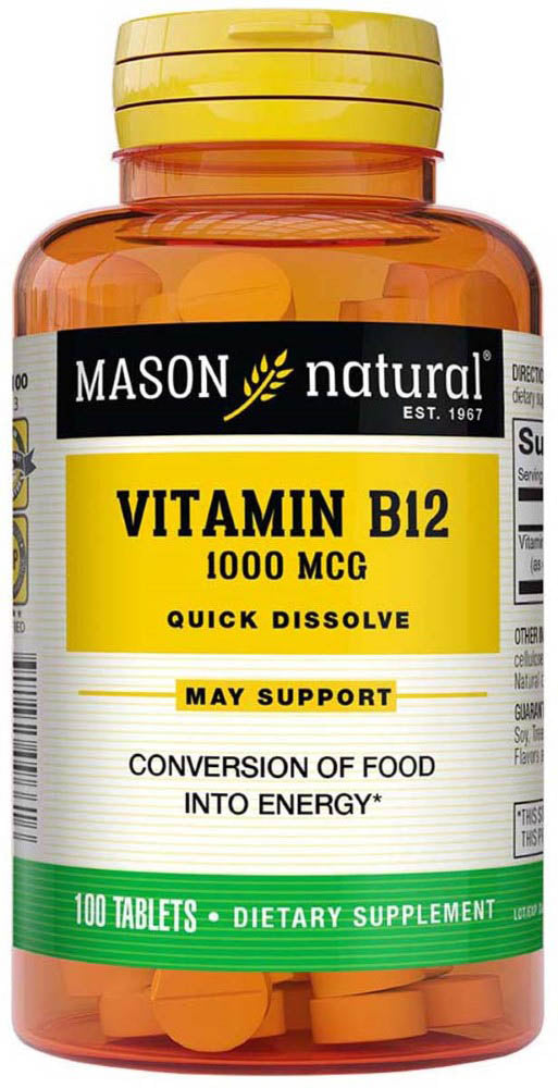 MASON Vitamin B12 1000Mcg Sublingual - 100 Tablets