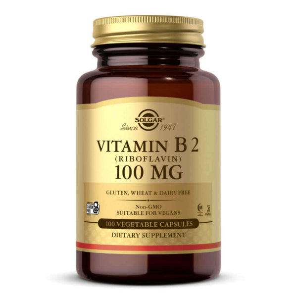 SOLGAR Vitamin B2 (Riboflavin) 100 Mg 100Vegetables Caps