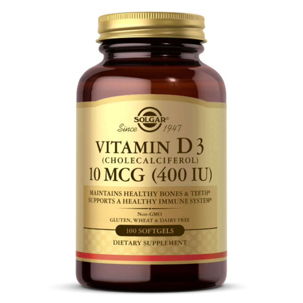 SOLGAR Vitamin D3 400 Iu 100Softgels