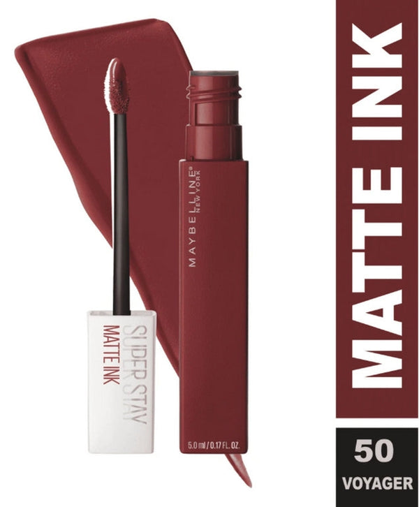 MAYBELLINE New York Super Stay Matte Ink Liquid Long Lasting Lipstick - Voyager