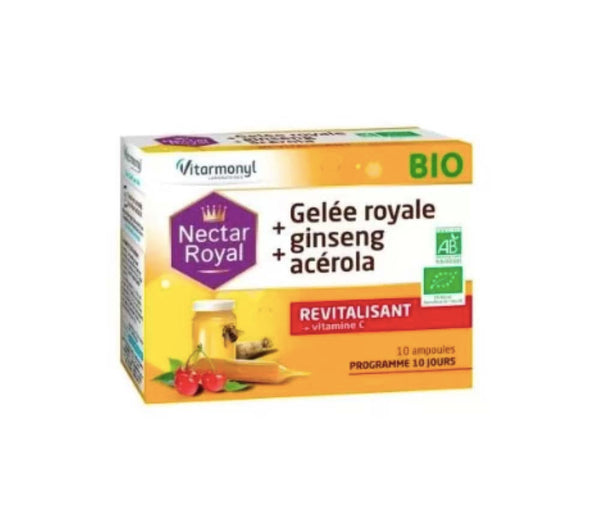 VITARMONYL Nectar Gelee Royal,Ginseng,Acerola 10Ampoules