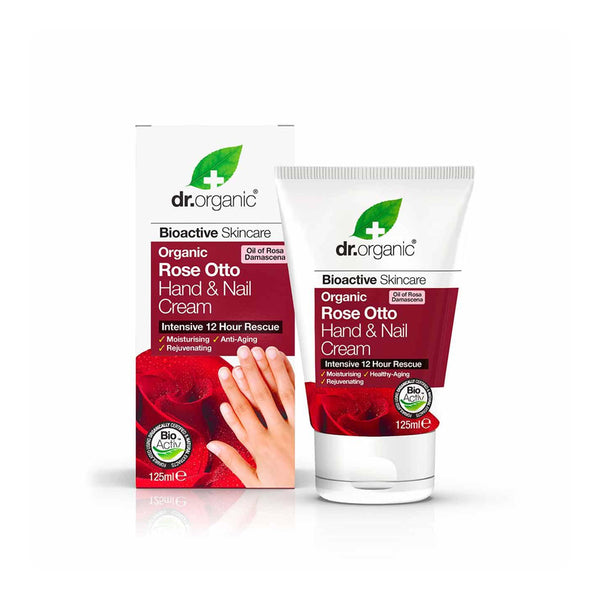 DR ORGANIC Rose Otto Hand & Nail Cream 125 Ml