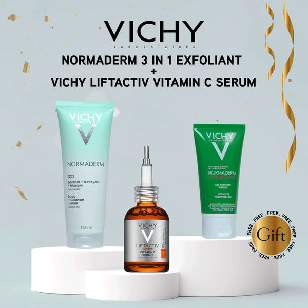 VICHY Normaderm 3in1 Exfoliant + Liftactiv Vitamin C Serum