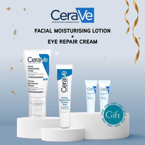 CERAVE Facial Moisturising Lotion + Eye Repair Cream