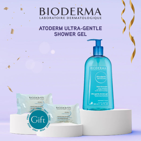 BIODERMA Atoderm Shower Gel 500ml Bundle