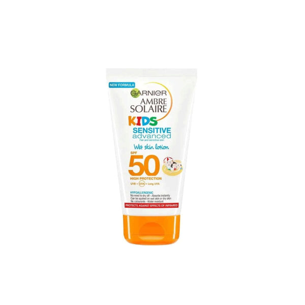 GARNIER Ambre Solaire Kids Sensitive Advanced Wet Skin Lotion Spf 50 150Ml