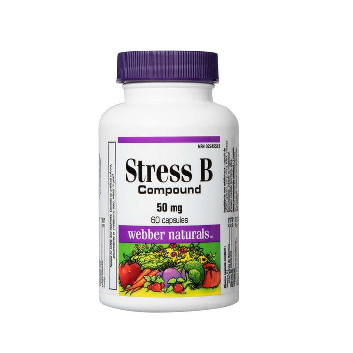 WEBBER NATURALS Stress B 50Mg - 60 Capsules